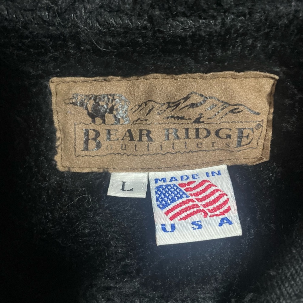 BEAR RIDGE OUTFITTERS Vintage RARE Full Zip Bison Fleece L - Picture 4 of 6